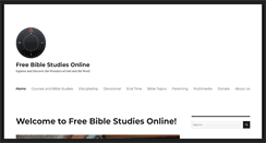 Desktop Screenshot of freebiblestudiesonline.org